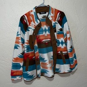 Blue B Collection Button-Up Jacket